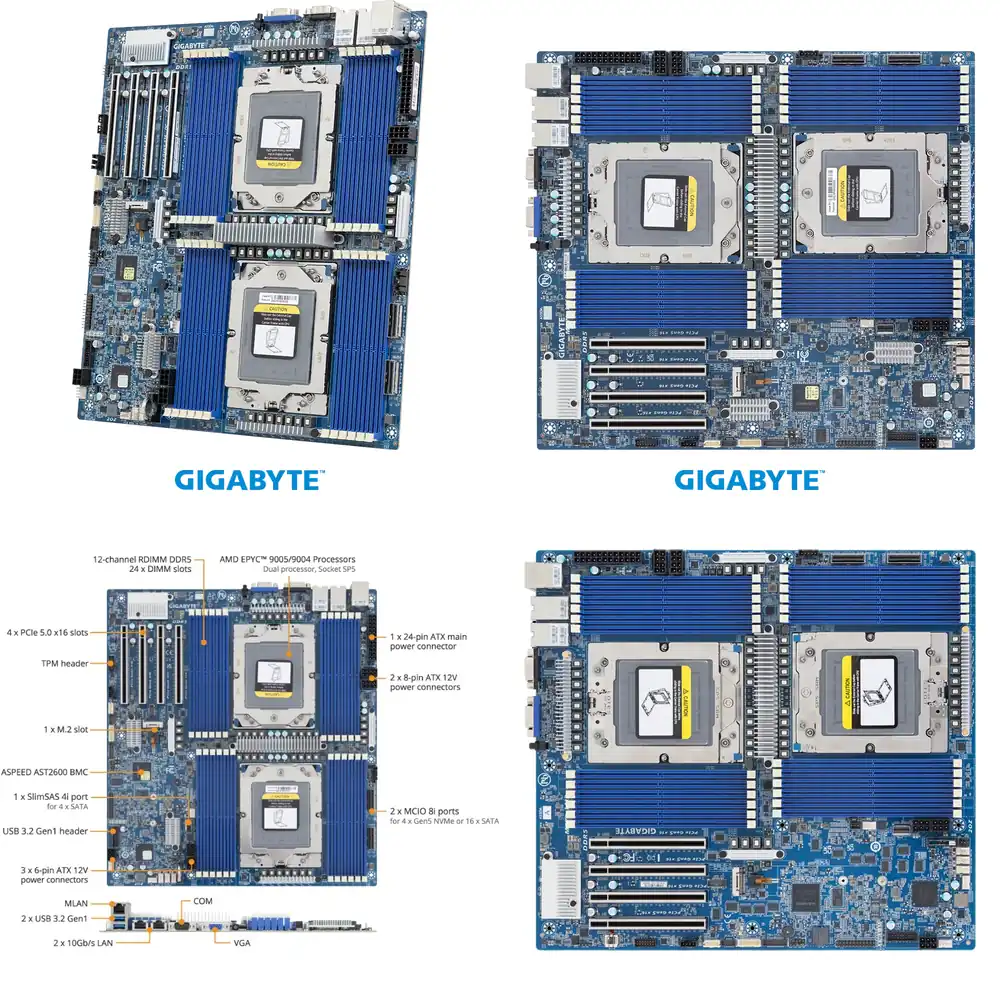 EPYC 9005 9004 Sunucu Anakartı - Ddr5 Memory incelemesi ve fiyatı