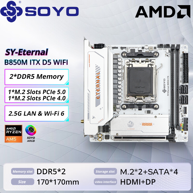 SOYO B850M ARGB Anakart WIFI6  - Ddr5 Rgb Ram incelemesi ve fiyatı