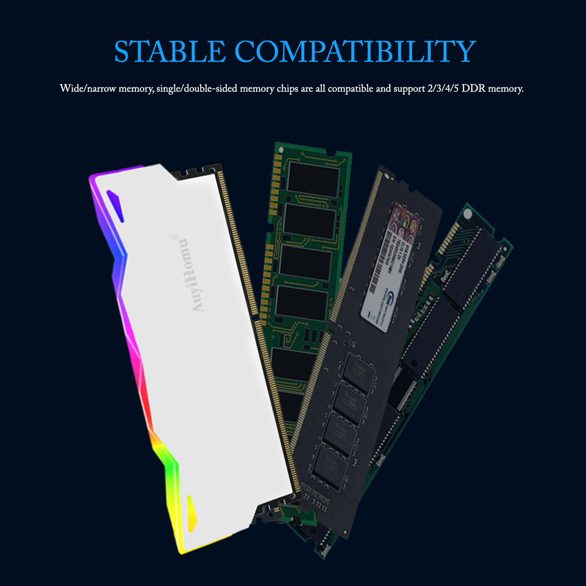 AuyiHomu RGB Soğutucu, 5V 3Pin - Ddr5 Ram incelemesi ve fiyatı